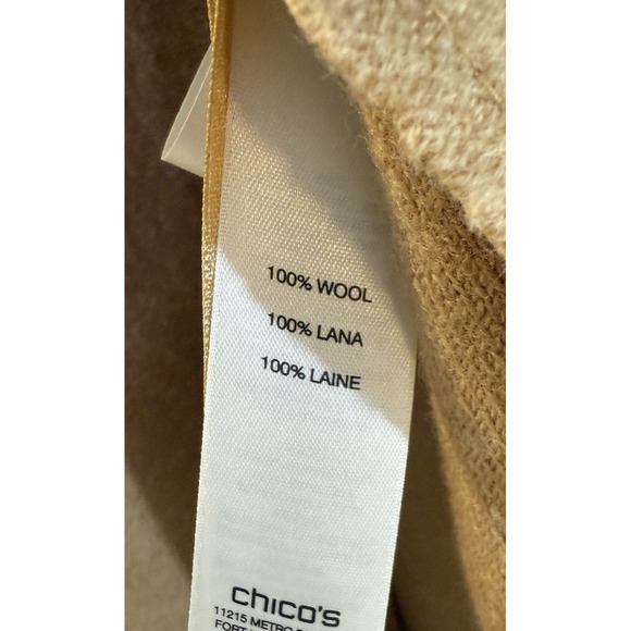 Chico's Tan Sleeveless Sweater Vest - Picture 4 of 14